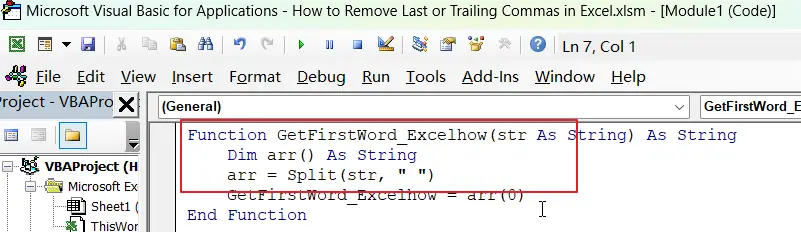 How to get first word from text string vba 1.png